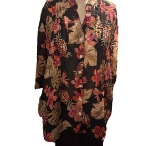Ruby Rd. Multicolor Floral Blouse